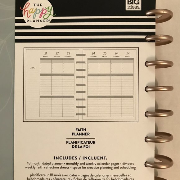 The Happy Planner Classic "God is a Promise Keeper" 18 month Faith Planner - Picture 10 of 13
